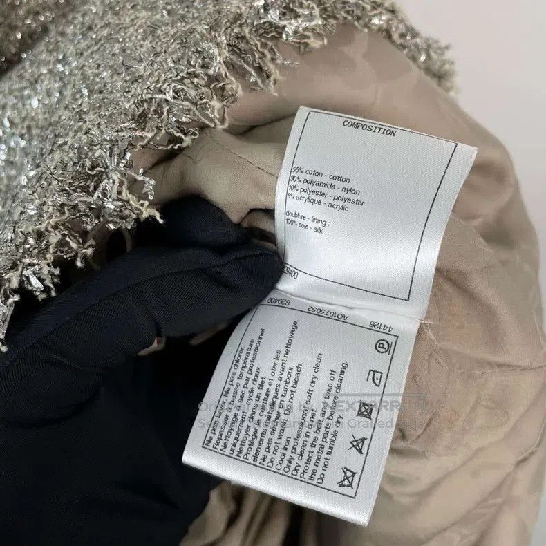 Chanel Chanel Greek series woven tweed silver silk spike dress Size XS / US 0-2 / IT 36-38 - 5 Thumbnail