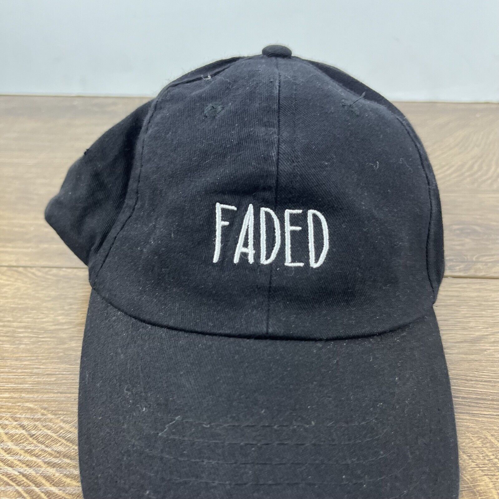 Other Faded Hat Faded Baseball Hat Black Cap Adjustable Hat Black Size ONE SIZE - 7 Thumbnail