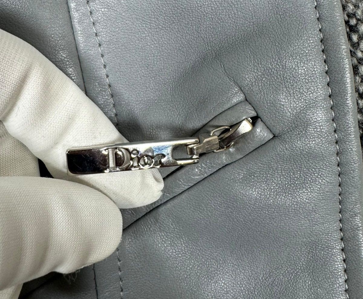 Dior × John Galliano Christian Dior John Galliano Genuine Leather And Wool Jacket Size M / US 6-8 / IT 42-44 - 13 Thumbnail