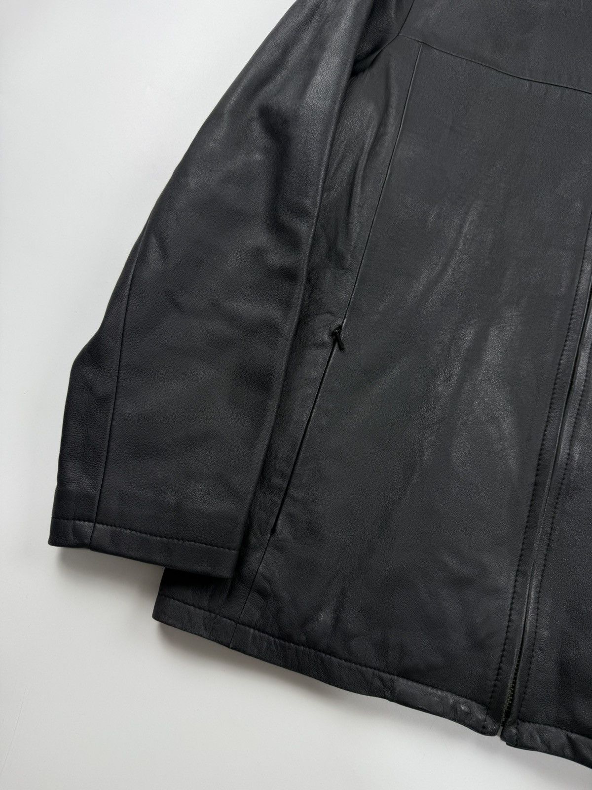 Balenciaga Vintage Balenciaga Zip Up Leather Jacket Size US M / EU 48-50 / 2 - 4 Thumbnail