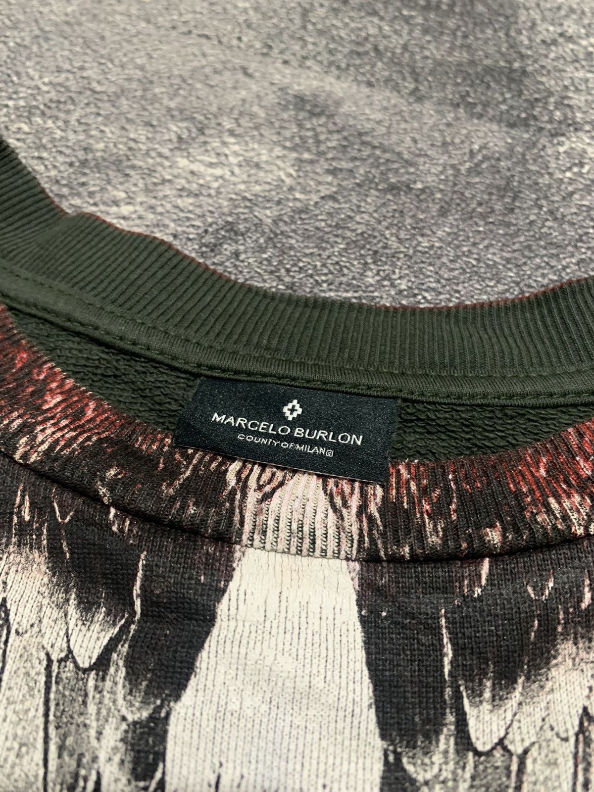 Marcelo Burlon Sweater Marcelo burlon red wings military green Size US L / EU 52-54 / 3 - 4 Thumbnail