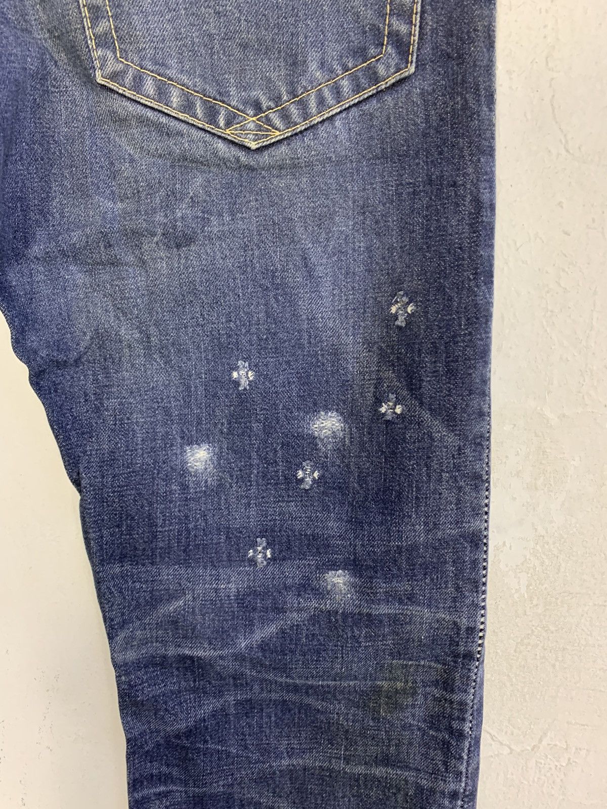 FranCisT MOR.K.S FranCisT. MOR.K.S Japan Horse Leather Indigo Denim Jeans Size US 30 / EU 46 - 13 Thumbnail