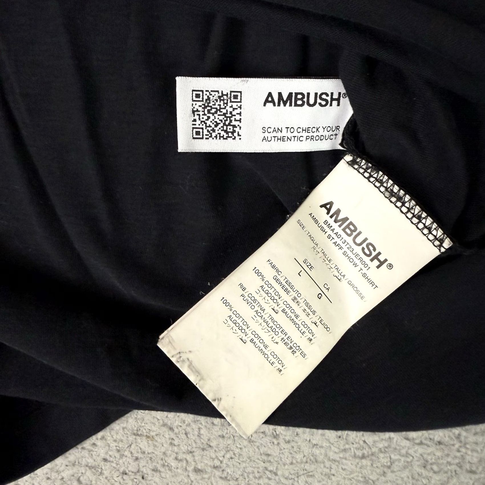 Vintage Ambush T Shirt Adult Large Black Logo Tee Limited Edition Mens Size US L / EU 52-54 / 3 - 6 Thumbnail