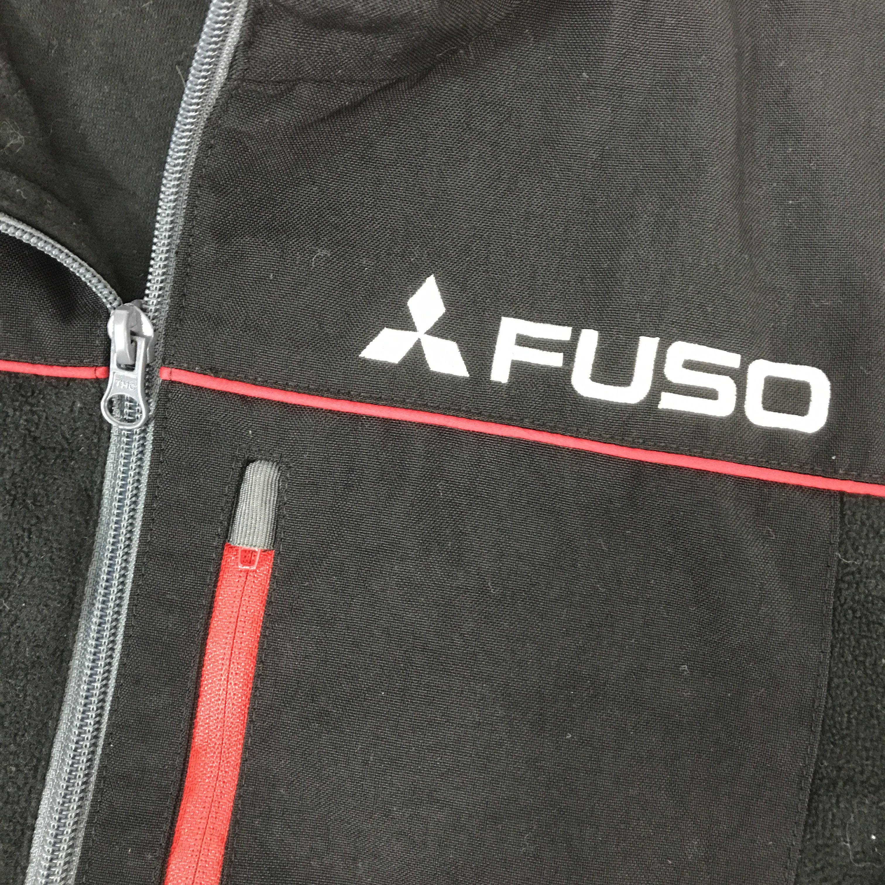 Japanese Brand Vtg fuso Mitsubishi Track racing fleece jacket K50B24 Size US L / EU 52-54 / 3 - 11 Thumbnail