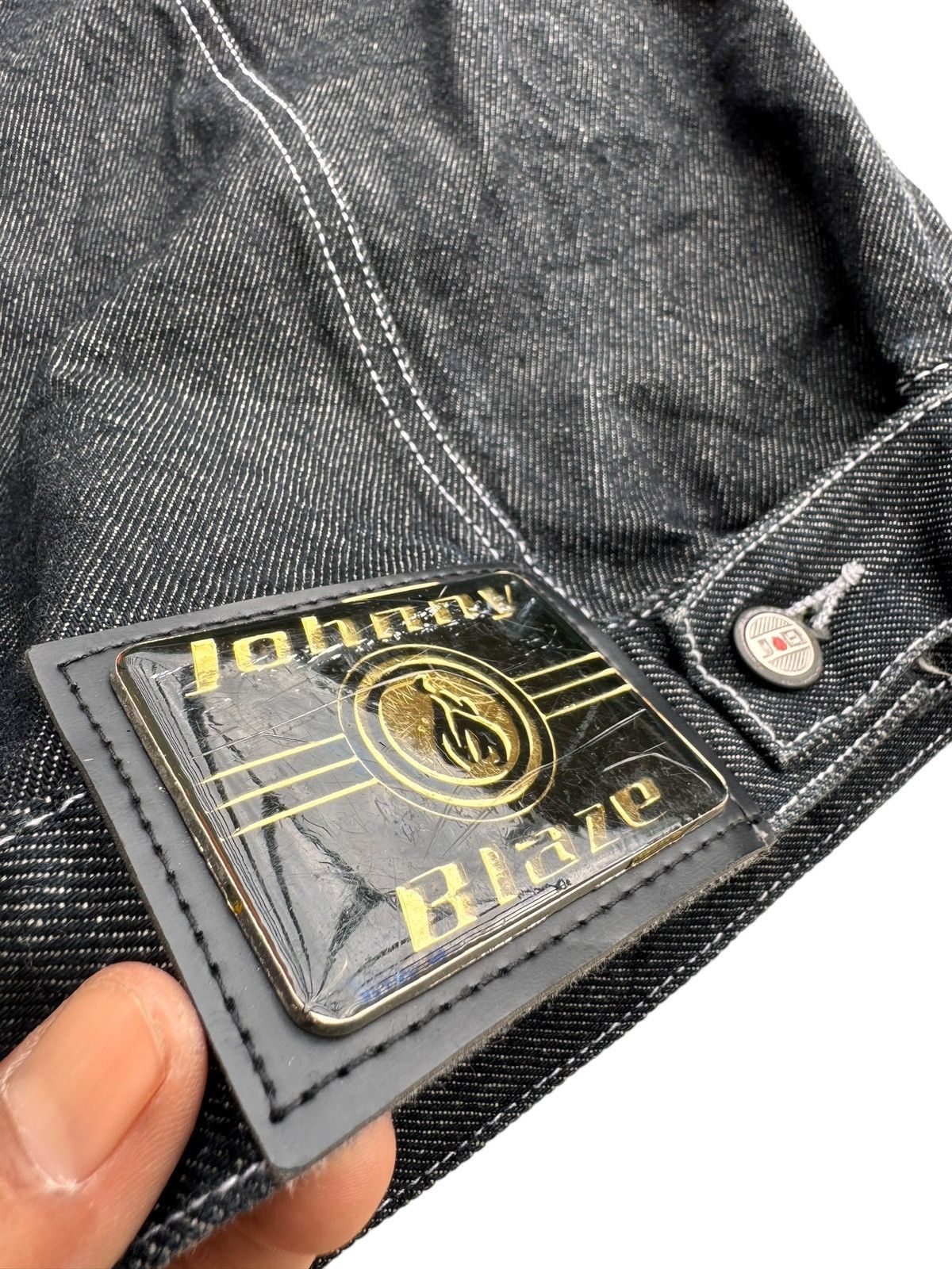 JNCO Vintage Johnny Blazer Sleeve Less Embroidery Jacket Size US L / EU 52-54 / 3 - 7 Thumbnail