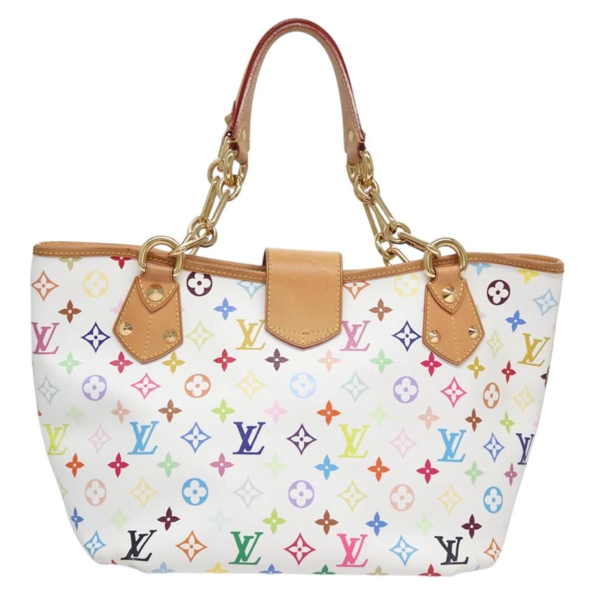 Louis Vuitton LOUIS VUITTON Monogram Multicolor Annie GM Tote Bag White Size ONE SIZE - 3 Thumbnail
