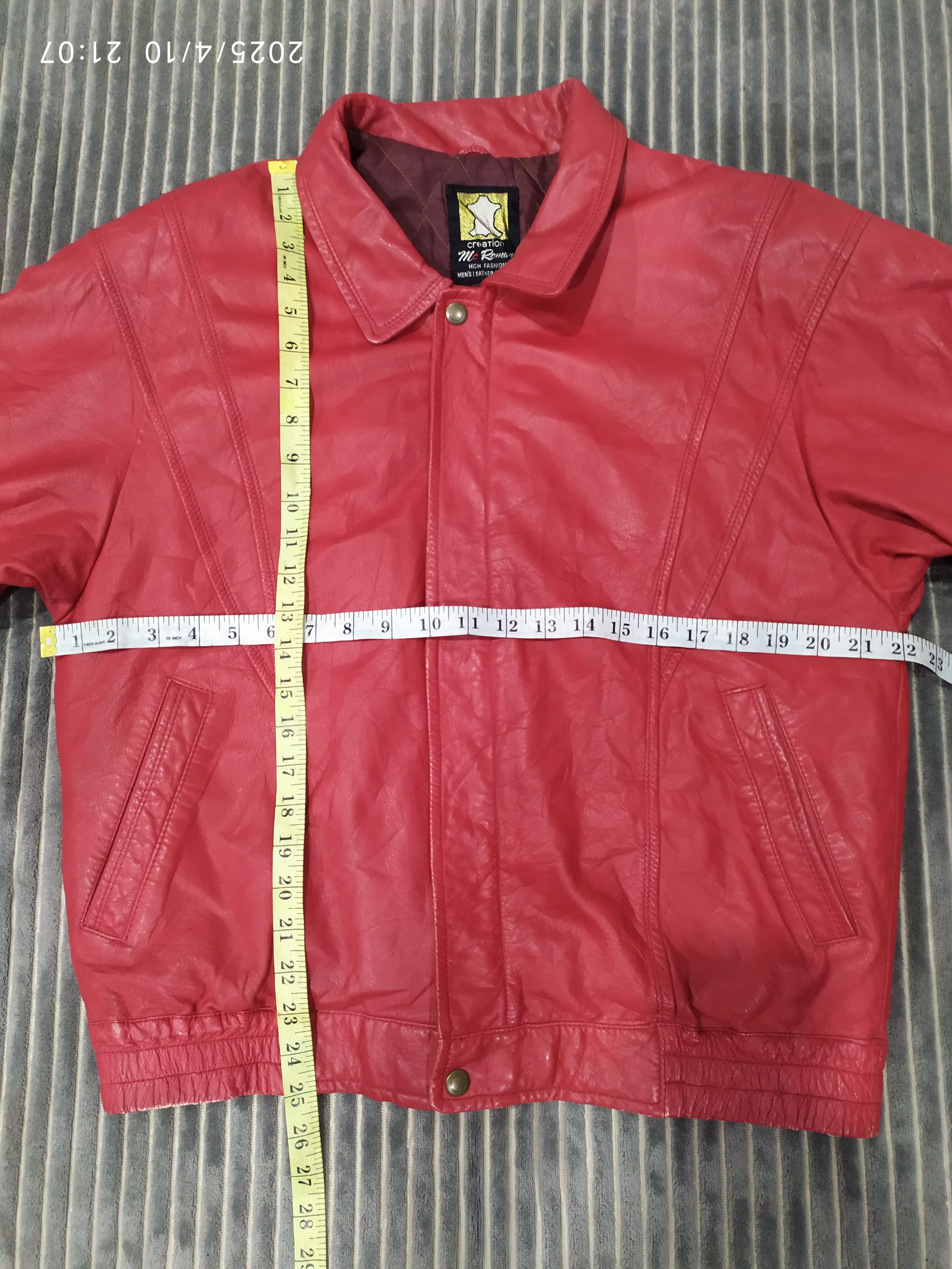 Japanese Brand Vintage Japanese Red Leather Jacket Size US M / EU 48-50 / 2 - 12 Thumbnail