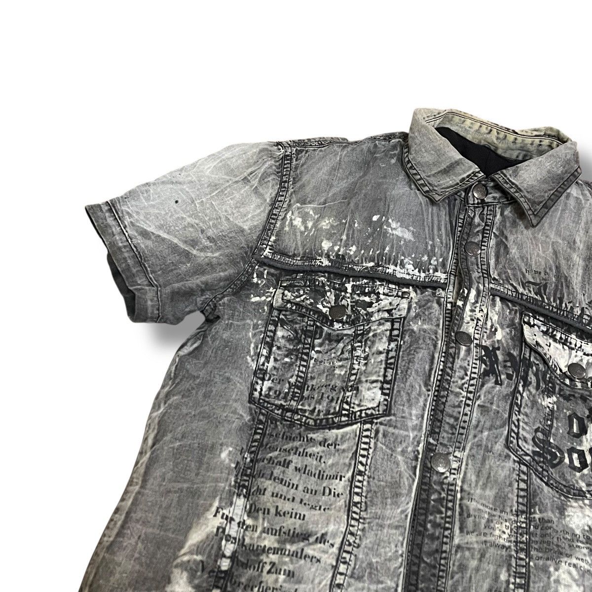 In The Attic 🇯🇵 IN THE ATTIC POEM PUNK GOTHIC DOUBLE LAYER JACKET Size US L / EU 52-54 / 3 - 5 Thumbnail
