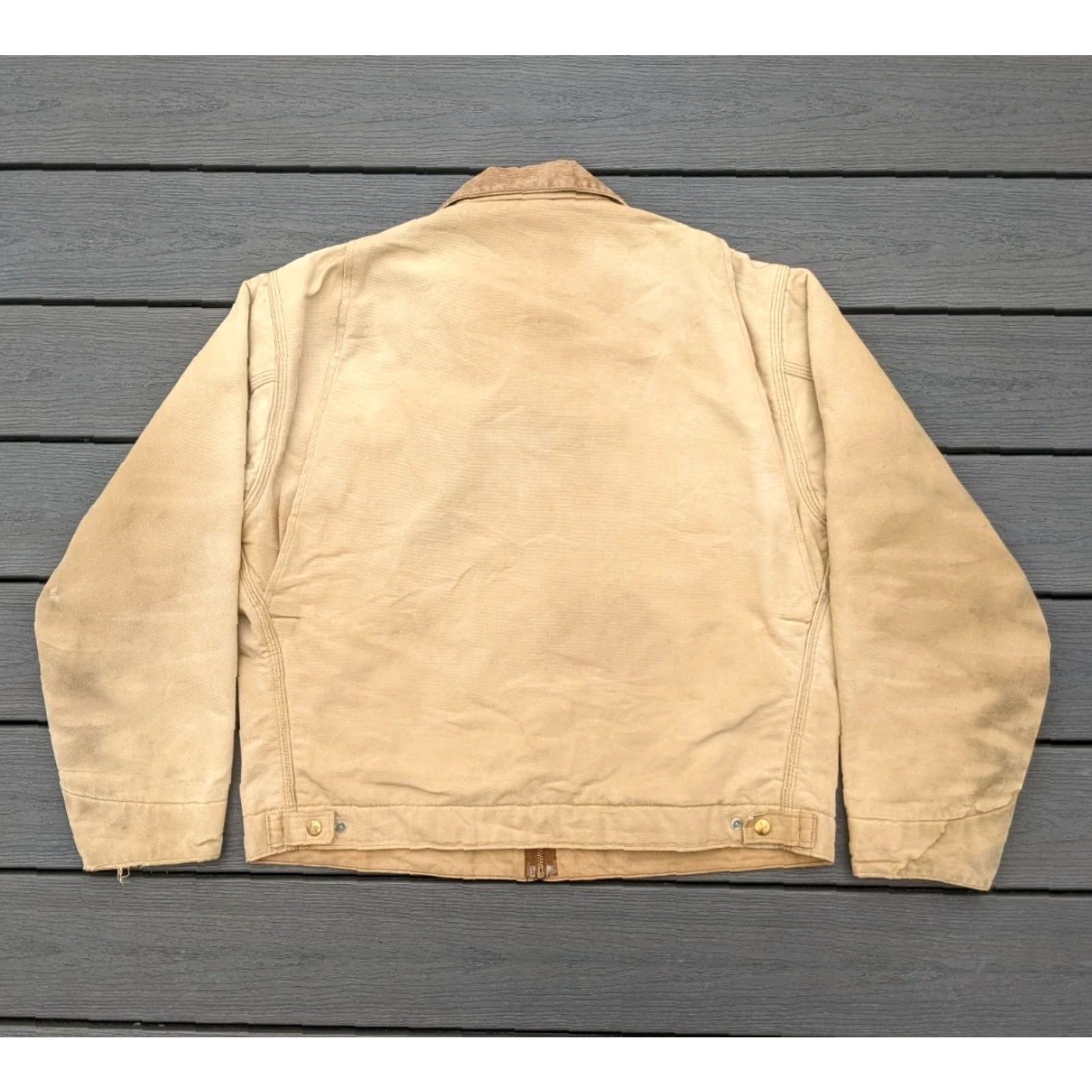Carhartt Vintage Carhartt Detroit Jacket Distressed Faded Size US XL / EU 56 / 4 - 2 Thumbnail