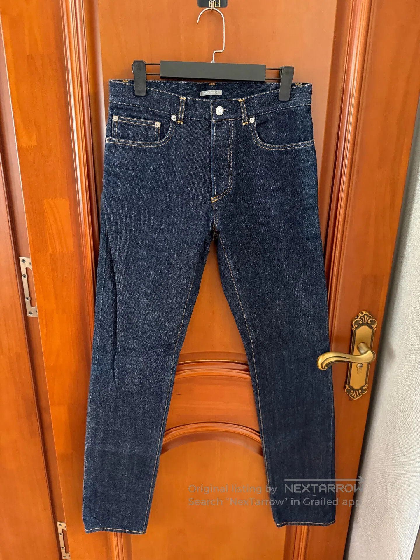 Dior Dior Leather Patch Logo Denim Pants| Size US 29 - 1 Thumbnail