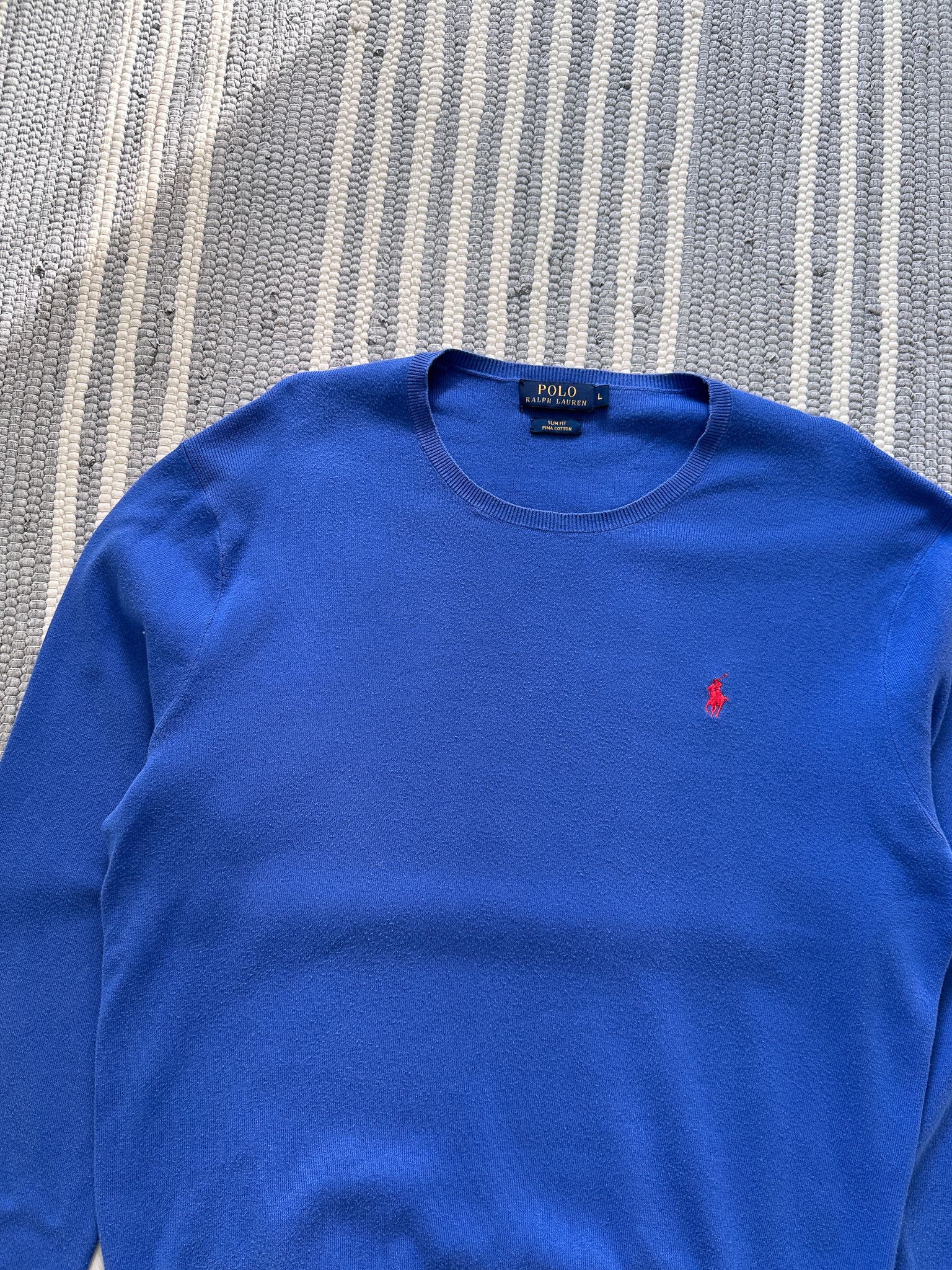 Polo Ralph Lauren Polo Ralph Lauren Blue Jumper Sweater Pullover Size US L / EU 52-54 / 3 - 2 Thumbnail