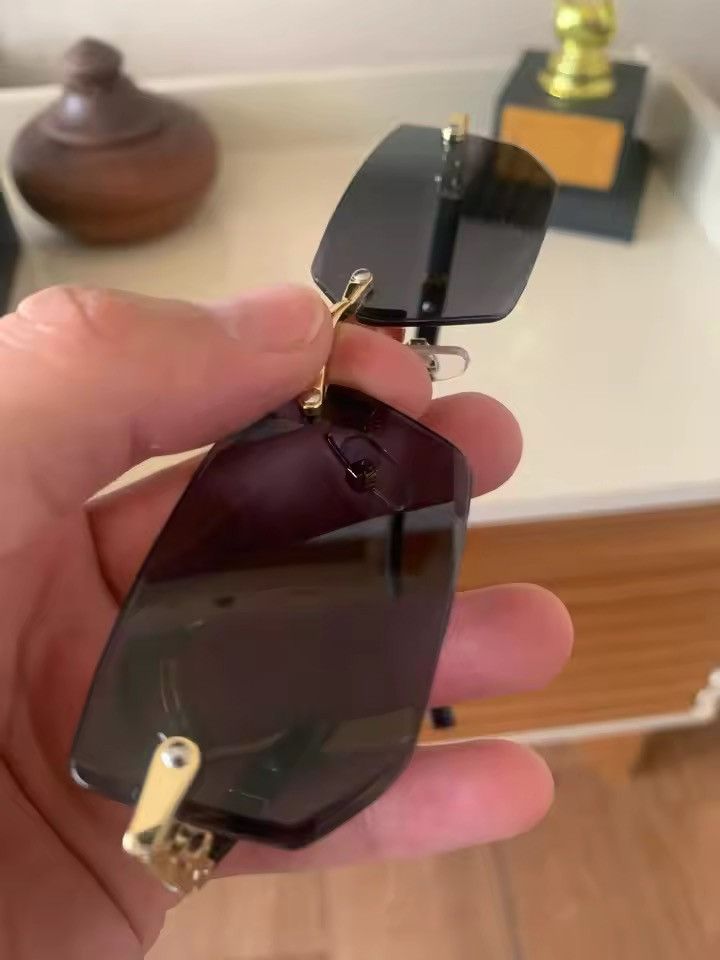 Electric Visual Rimless Square Sunglasses Size ONE SIZE - 5 Thumbnail