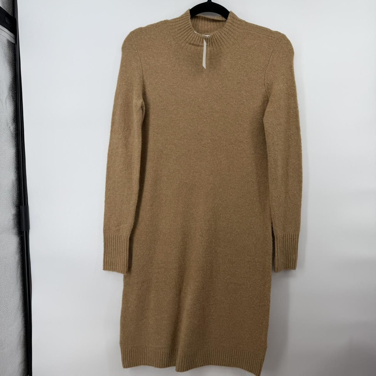 J.Crew J. Crew NWT Extra-Soft Mock Neck Sweater Dress Camel Brown Size XXS / US 00 / IT 34 - 1 Thumbnail