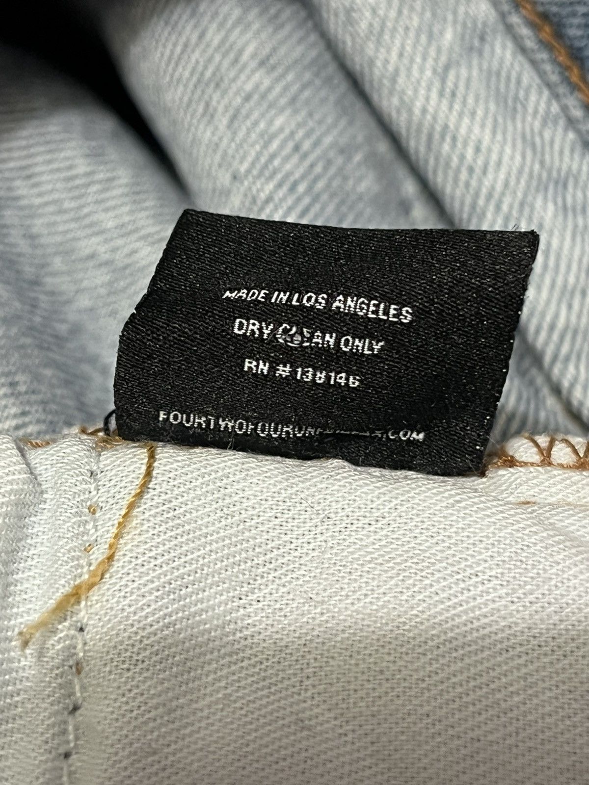 424 ❗️RARE❗️424 Fairfax Bandana Denim Jeans Size US 34 / EU 50 - 9 Thumbnail