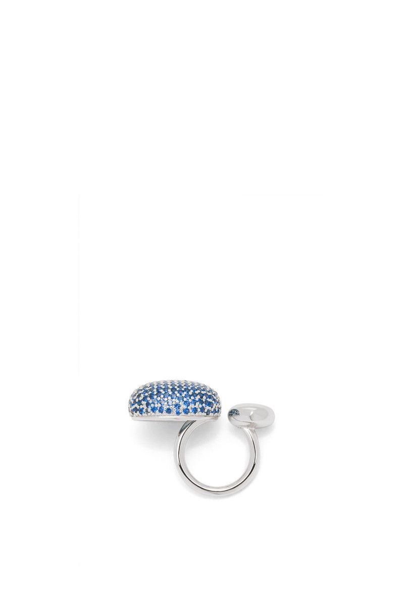 Loewe o1in1g0526 Size: OS / Anagram Ring Sterling Silver Crystals Size ONE SIZE - 3 Thumbnail