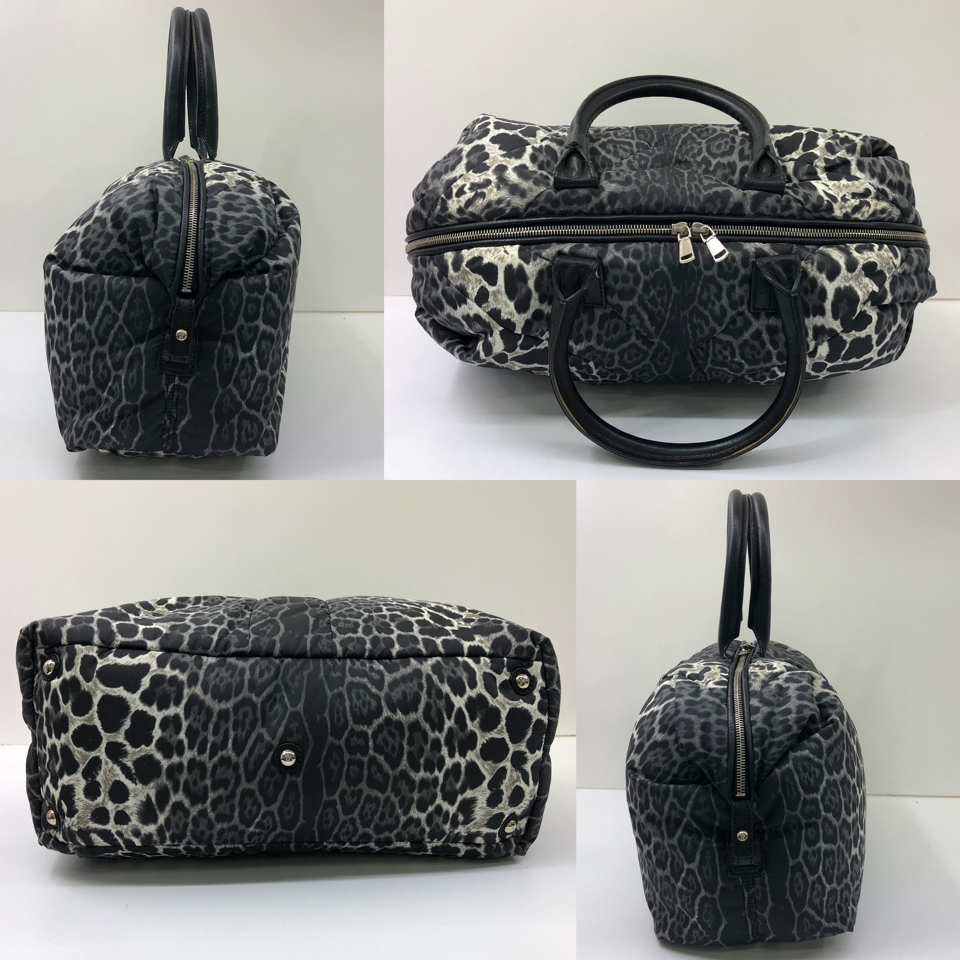 Yves Saint Laurent Yves Saint Laurent Easy Leopard Print Nylon Handbag Size ONE SIZE - 4 Thumbnail