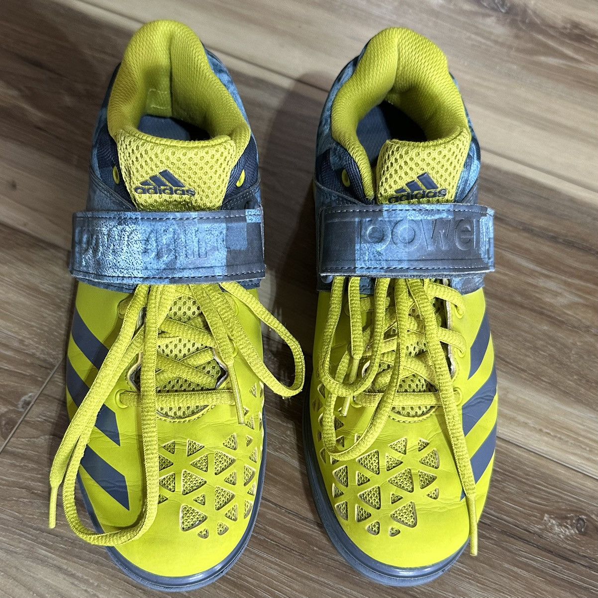 Adidas Adidas Powerlift 3 Weightlifting Shoes, Yellow/Blue, Men’s 6 Size US 6 / EU 39 - 3 Thumbnail