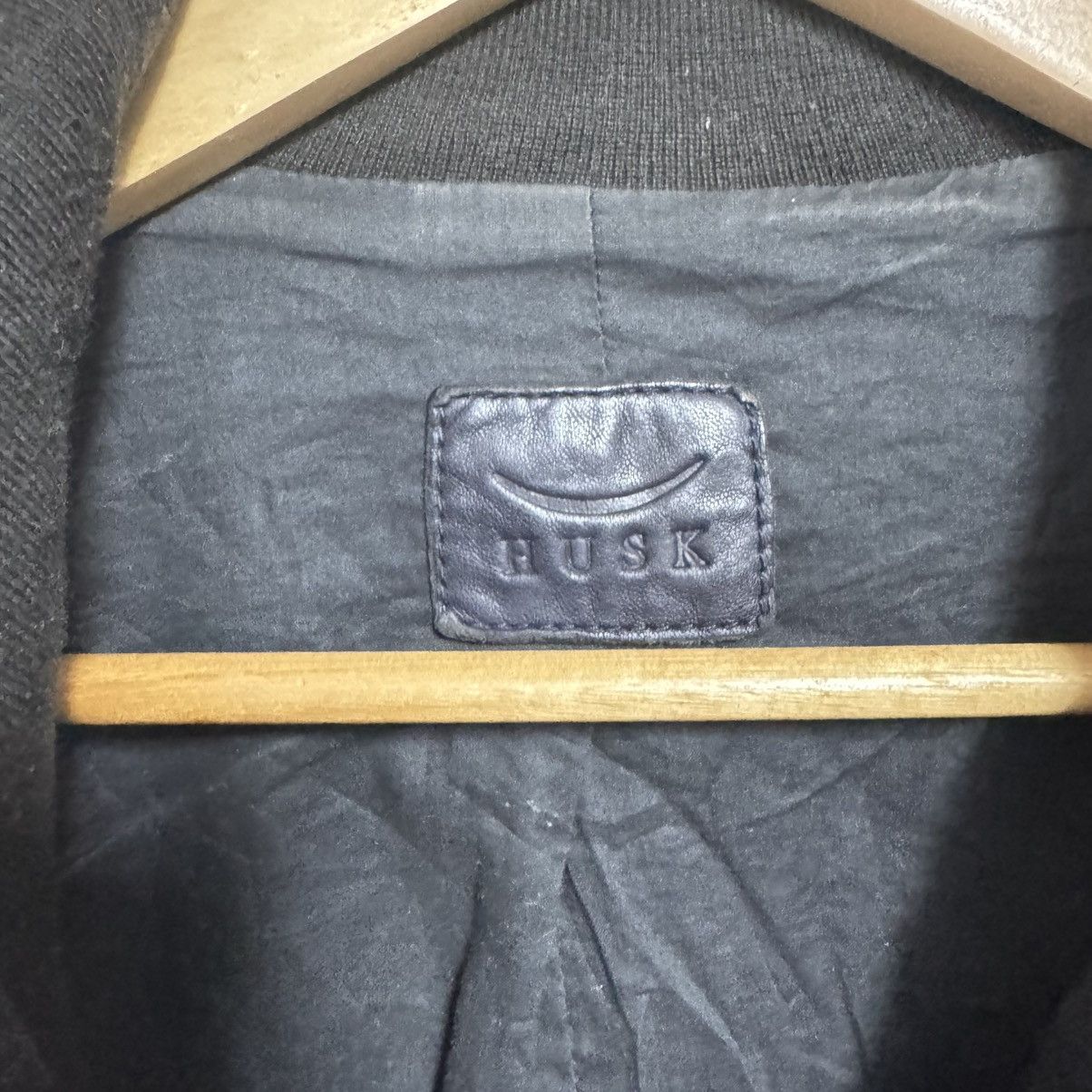 Japanese Brand Husk Hi-Neck Leather Biker Jacket Rick Owens Style Size S / US 4 / IT 40 - 13 Thumbnail