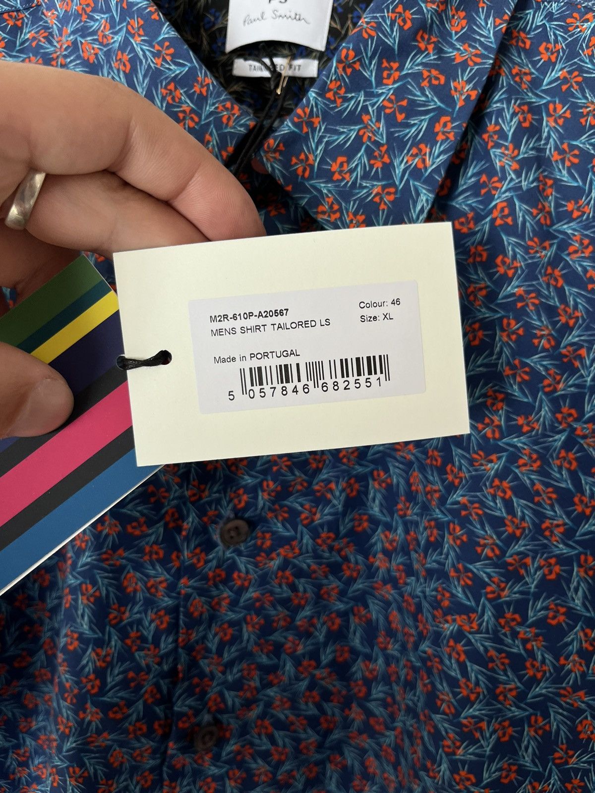 Paul Smith Paul Smith Long Sleeve Shirt Floral Motive Flowers Button Up Size US XL / EU 56 / 4 - 4 Thumbnail