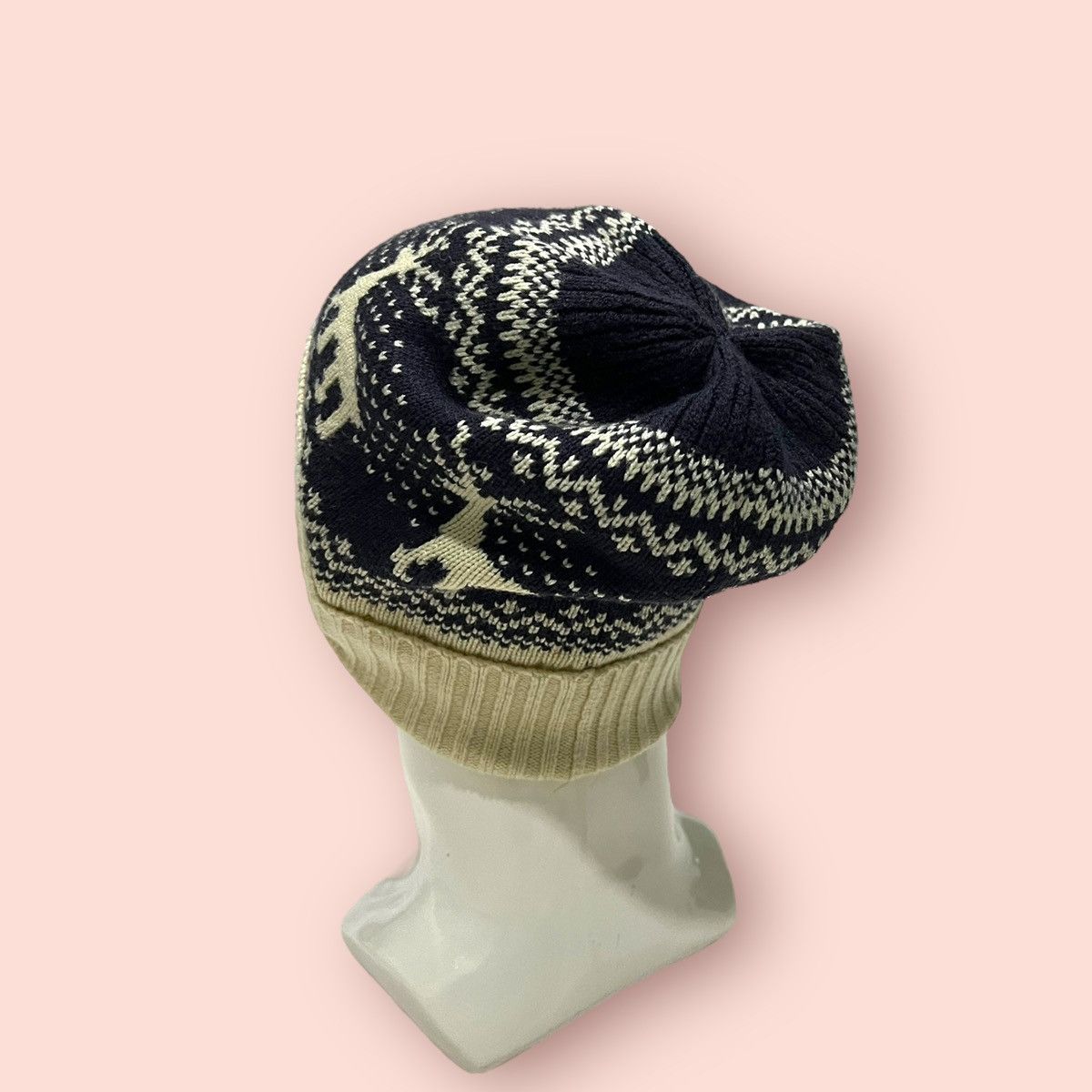 Japanese Brand × Jun Takahashi × Uniqlo VINTAGE UNIQLO DEERS KNITTED CUFFS BEANIE Size ONE SIZE - 7 Thumbnail