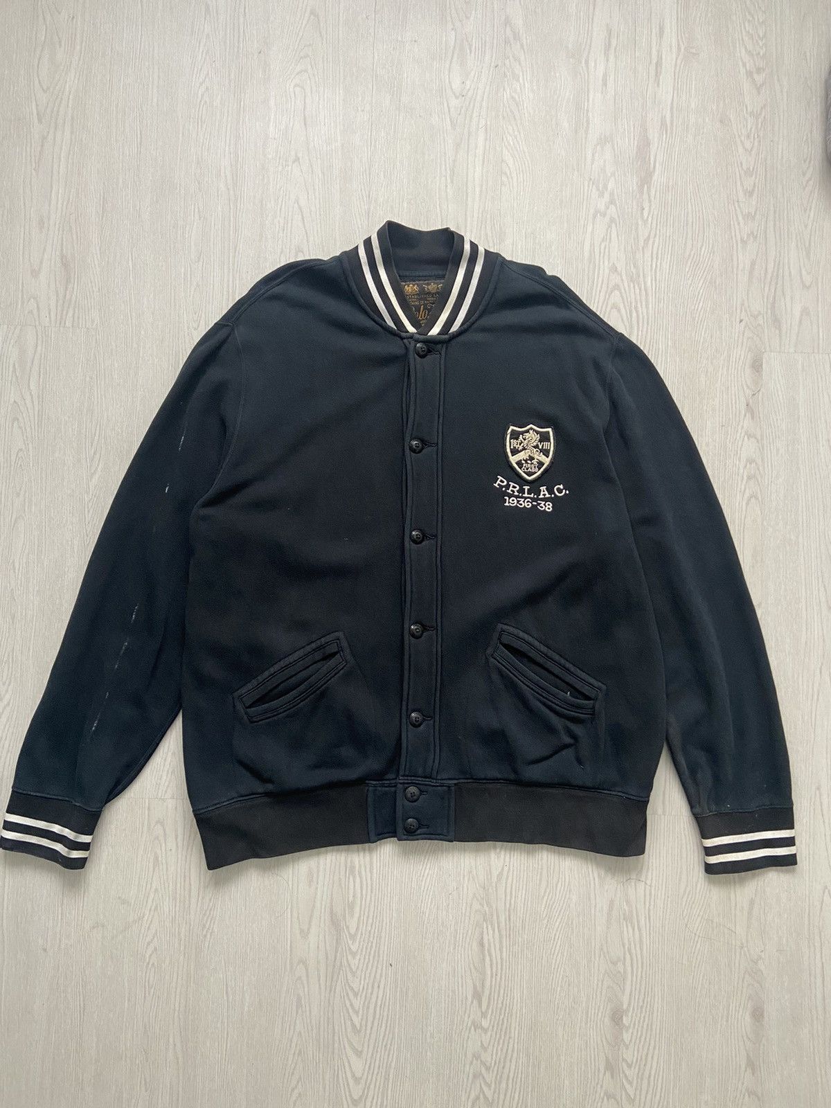 Polo Ralph Lauren Polo Ralph Lauren Cotton Blend Varsity Jacket Size US XL / EU 56 / 4 - 1 Thumbnail