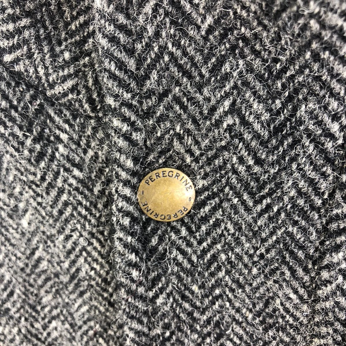 Harris Tweed Peregrine Made In England Herringbone Wool Padded Vest Size US L / EU 52-54 / 3 - 9 Thumbnail