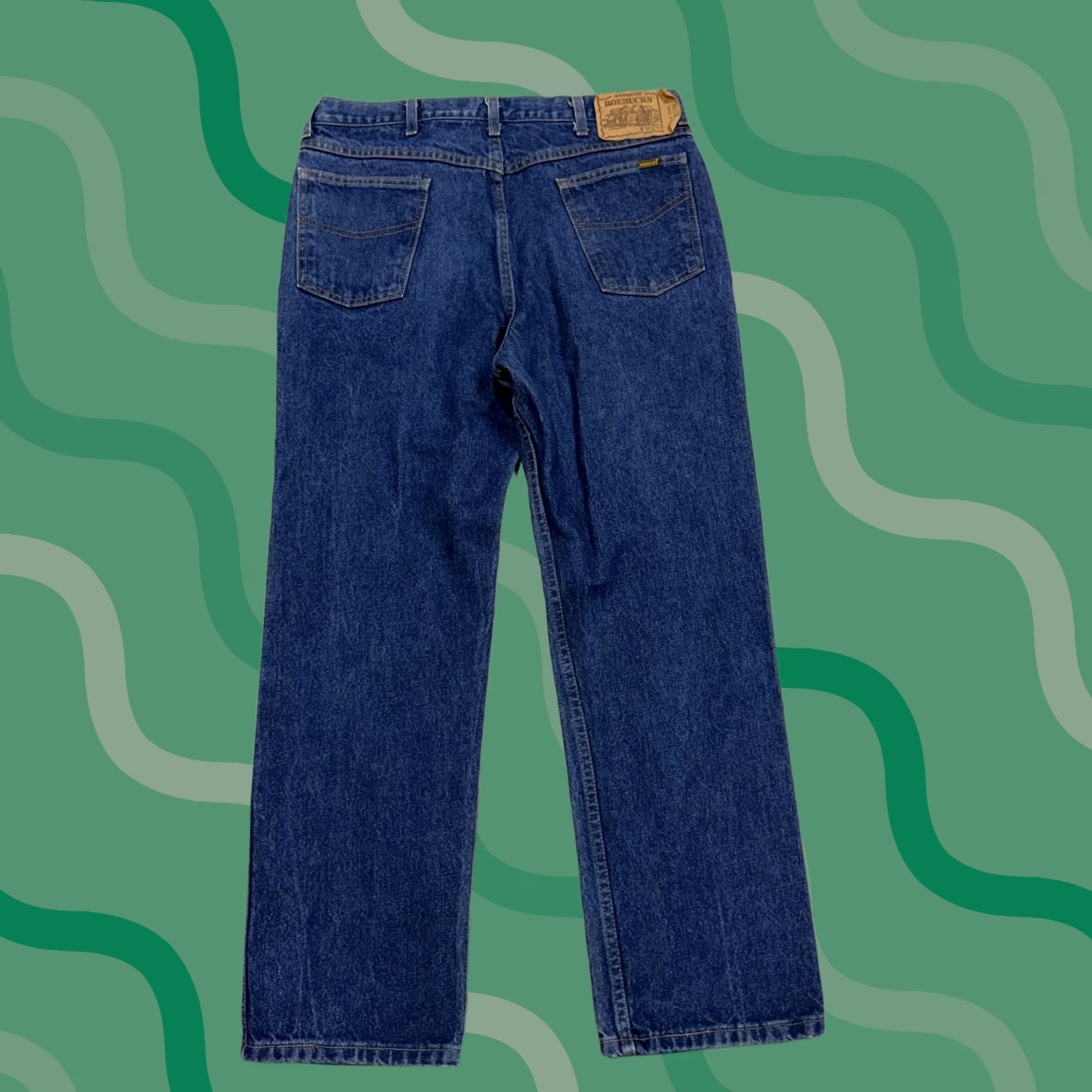 Vintage VINTAGE Roebucks Jeans Mens 38x30 Blue Medium Wash Regular Straight USA 80s Size US 38 / EU 54 - 1 Thumbnail