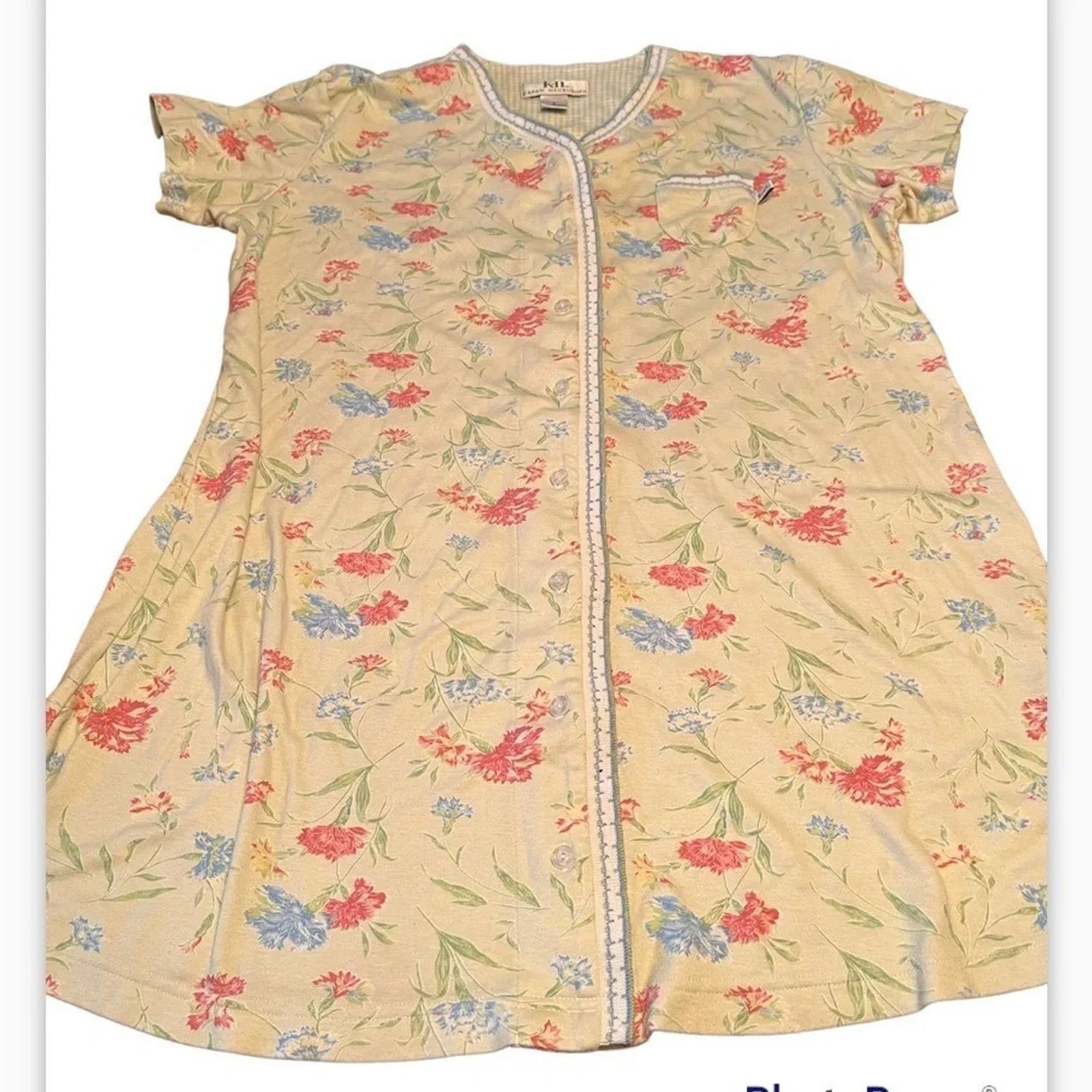 The Unbranded Brand Karen Neuburger floral print nightshirt, size Large Size L / US 10 / IT 46 - 1 Thumbnail