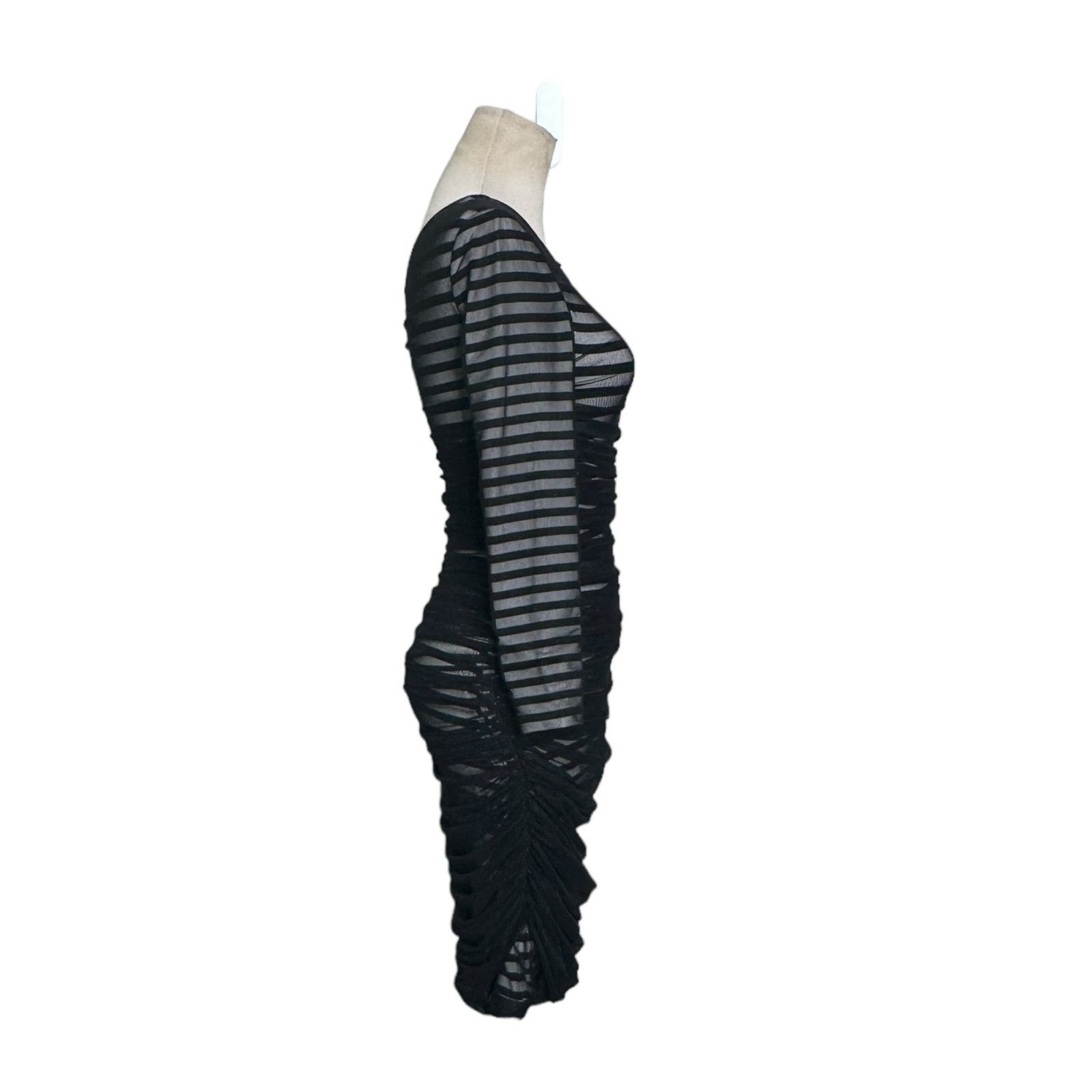 Bcbgmaxazria BCBGMAXAZRIA Striped One Shoulder Cocktail Dress size XS Size XS / US 0-2 / IT 36-38 - 17 Thumbnail