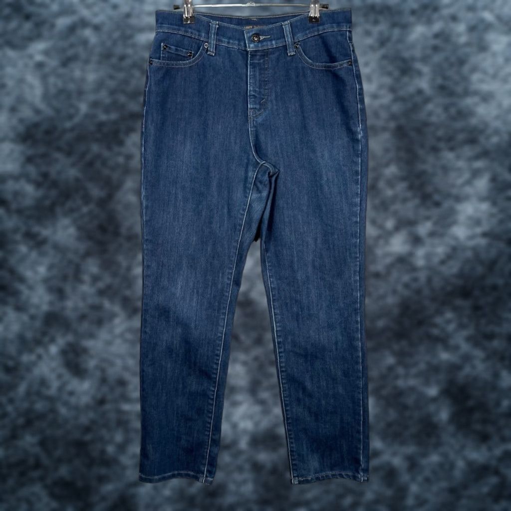 Levi's Levi's 512 Perfectly Slimming Womens Size 10M Skinny Jeans Mid Rise Blue Denim Jeans 5-Pocket Size 32" / US 10 / IT 46 - 1 Thumbnail