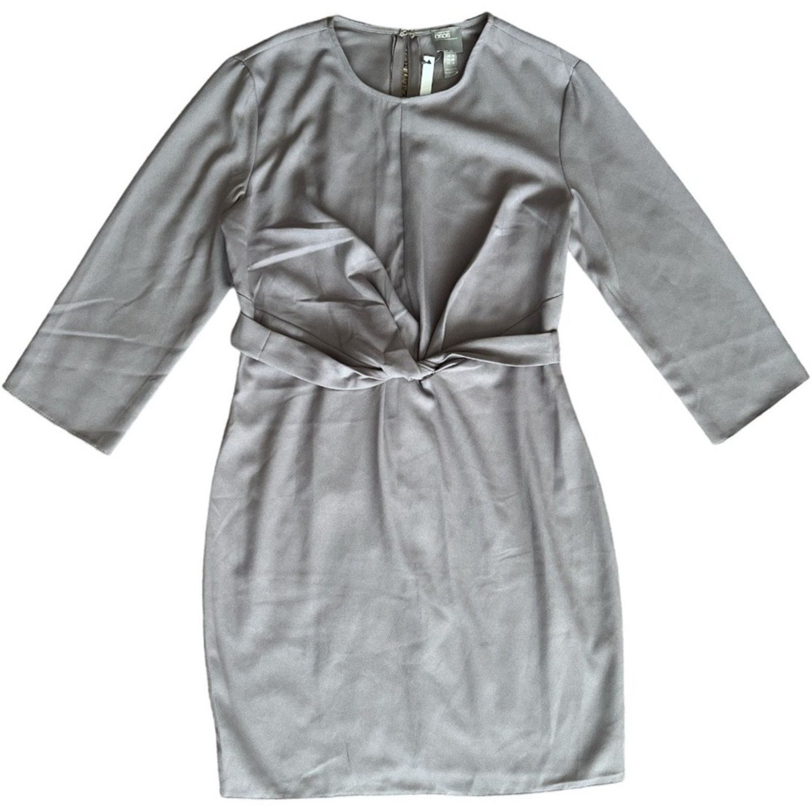 Asos Asos Gray Knee Length Dress, US6 Size S / US 4 / IT 40 - 2 Thumbnail