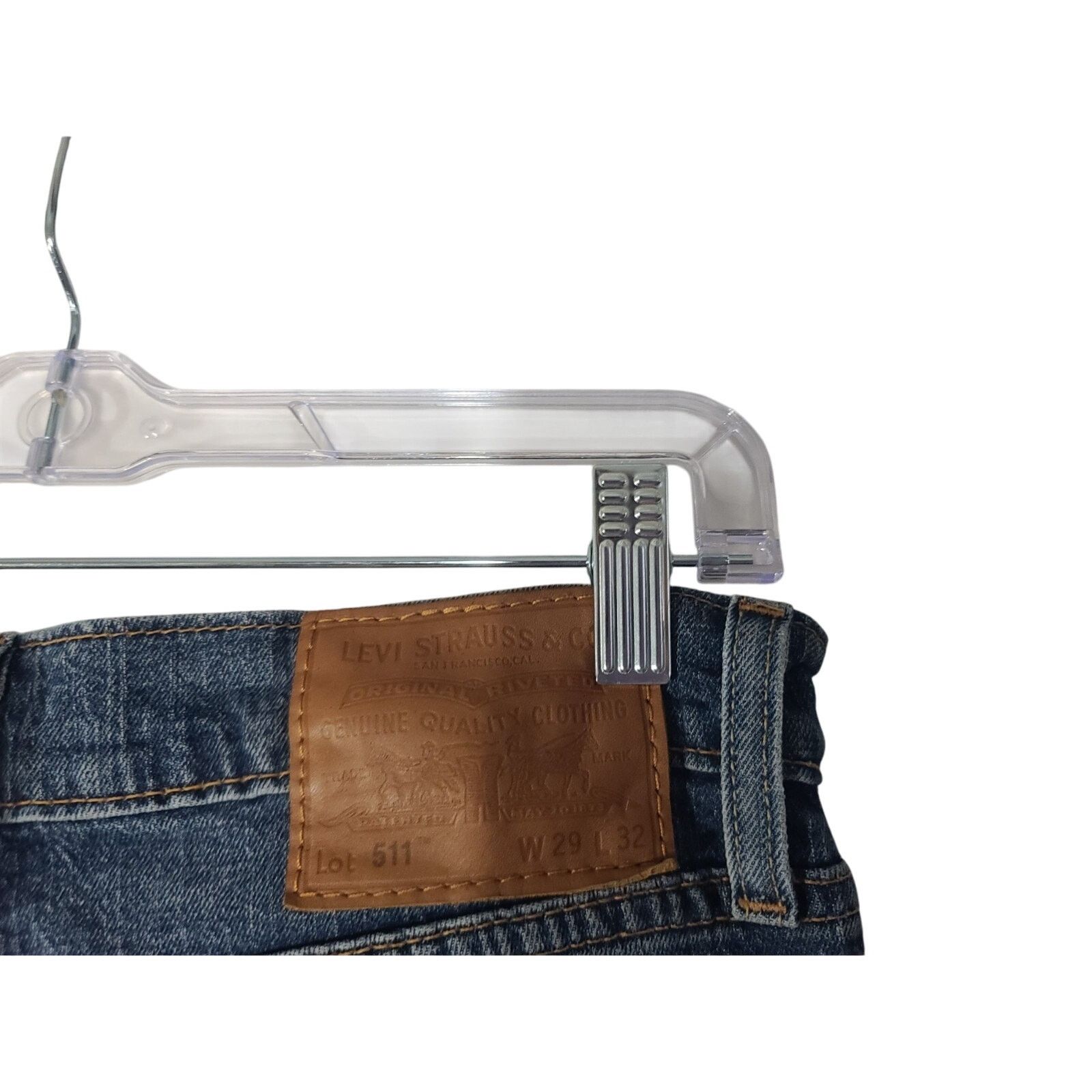 Levi's Levi's Premium 511 Womens Big E Destroyed Jeans 28 X 31 Size 28" / US 6 / IT 42 - 7 Thumbnail