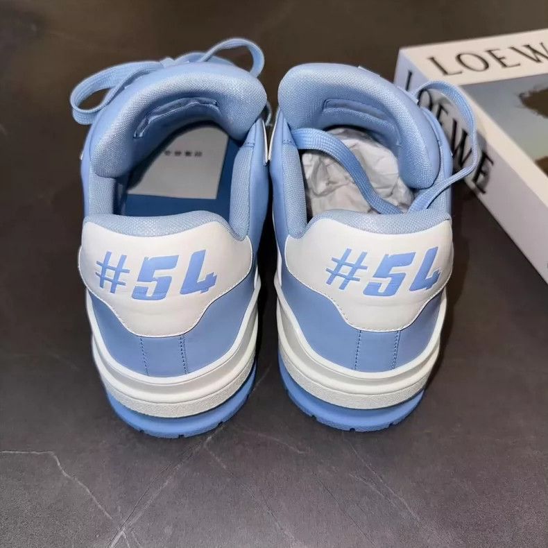 Louis Vuitton Louis Vuitton Blue Sneakers Size 41.5-2507 Size US 8.5 / EU 41-42 - 4 Thumbnail