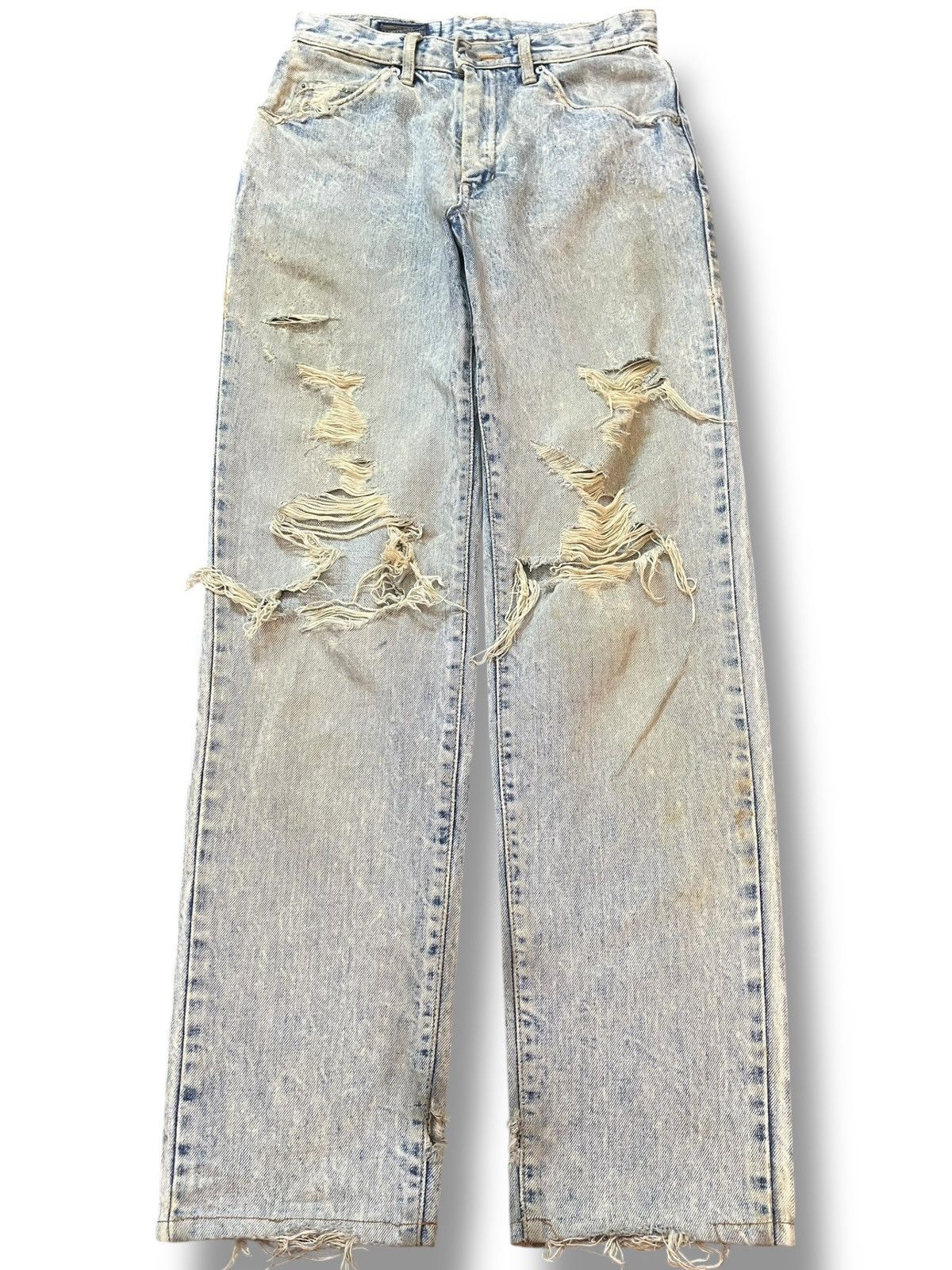Edwin Vintage Edwin Ripped Distressed Denim Size US 27 - 1 Thumbnail