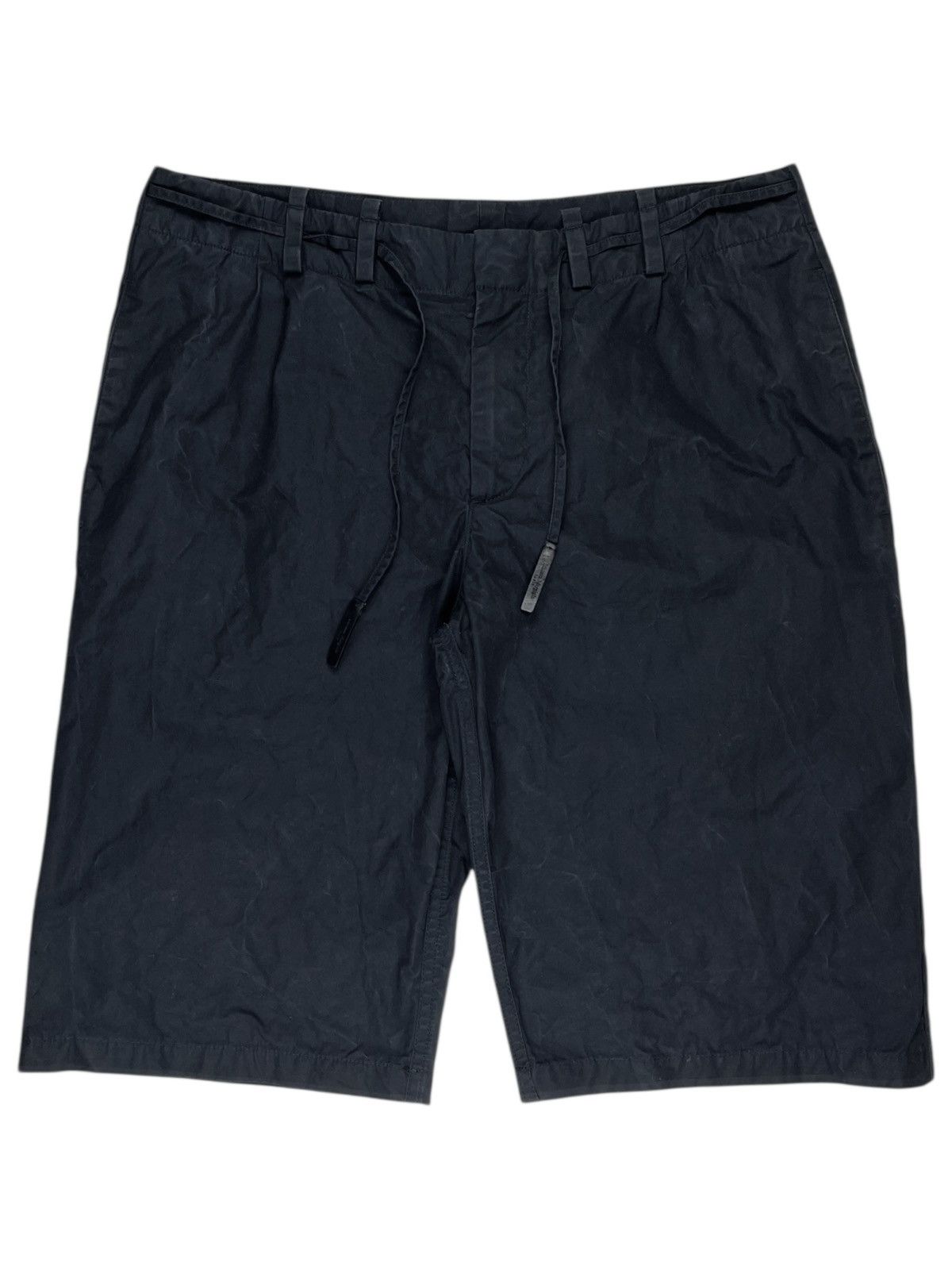 Maison Margiela SS16 Maison Margiela Leather Tip Drawstring Marbled Shorts Size US 30 / EU 46 - 1 Thumbnail