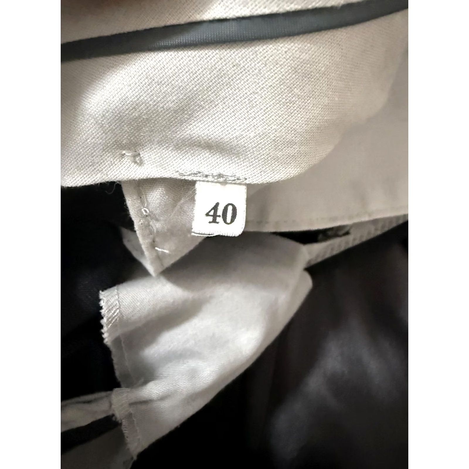 Vintage Andrew Fezza Suit Mens 46 40x30 Gray Wool Cashmere 2 Piece Jacket Pants Formal Size 46R - 5 Thumbnail