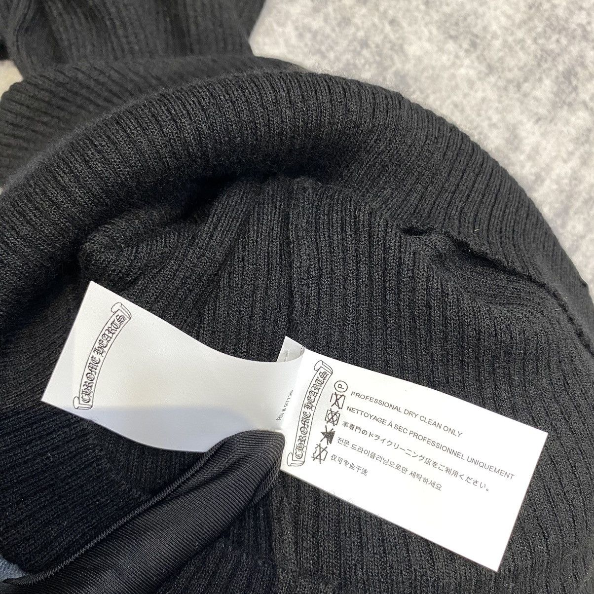 Chrome Hearts CHROME HEARTS Cashmere Lib Sknit Slim Top BLACK Size M / US 6-8 / IT 42-44 - 5 Thumbnail