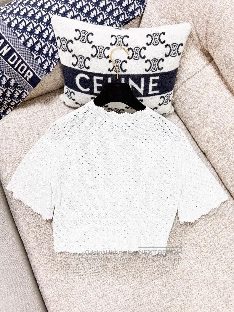 Chanel Chanel Knitted hollow short sleeves Size XS / US 0-2 / IT 36-38 - 3 Thumbnail