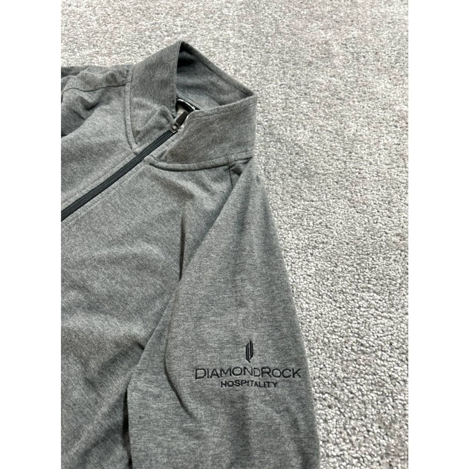 TravisMathew Travis Mathew Sweater Mens XL Gray Golf Cotton Blend Quarter Zip Logo Pullover Knit Mock Neck Long Sleeve Casual Winter Fall Spring Shirt Mens Size US XL / EU 56 / 4 - 3 Thumbnail