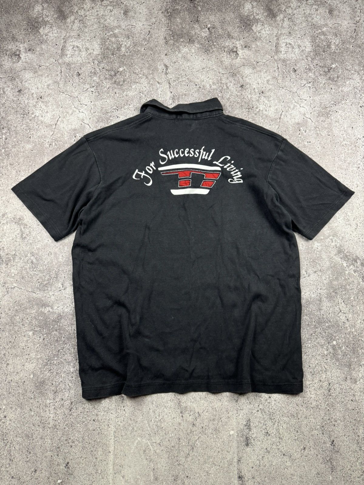 Other 💥Y2k Vintage Diesel Style Avant Garde Polo Rugby Longsleeve Size US M / EU 48-50 / 2 - 1 Thumbnail