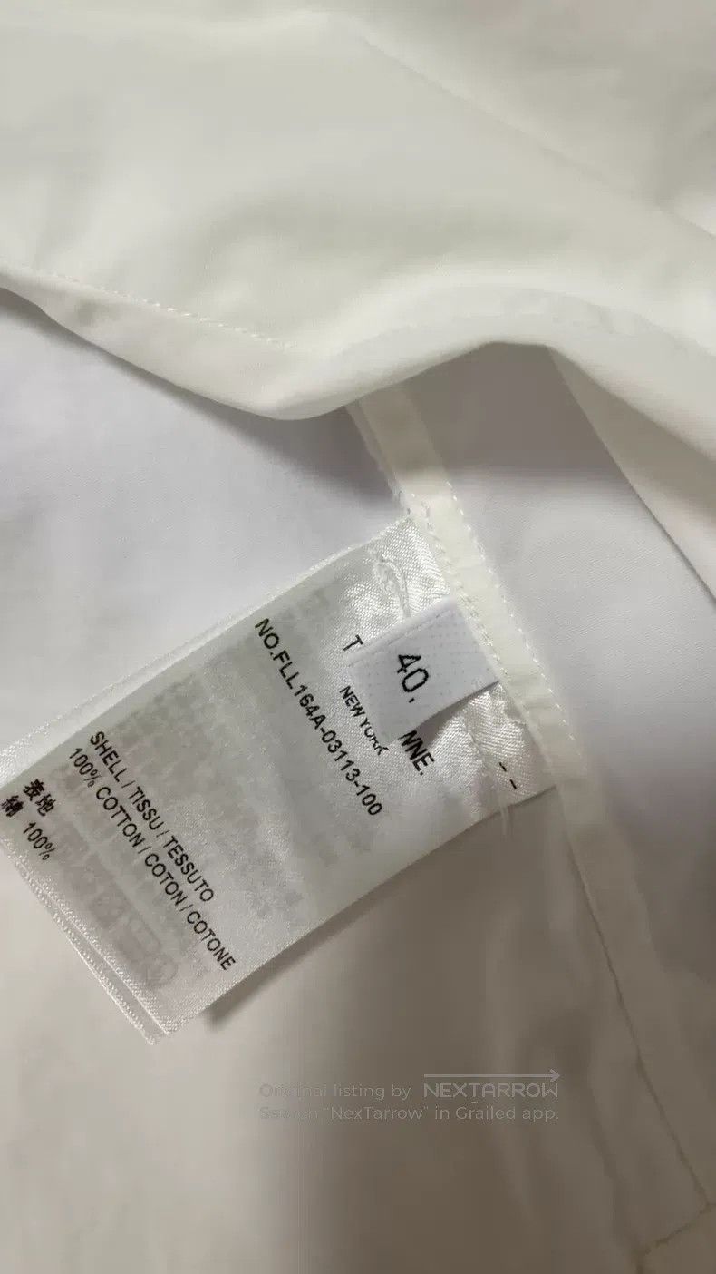 Thom Browne Thom Browne White Striped Long Sleeve Shirt Size US XXS / EU 40 - 4 Thumbnail