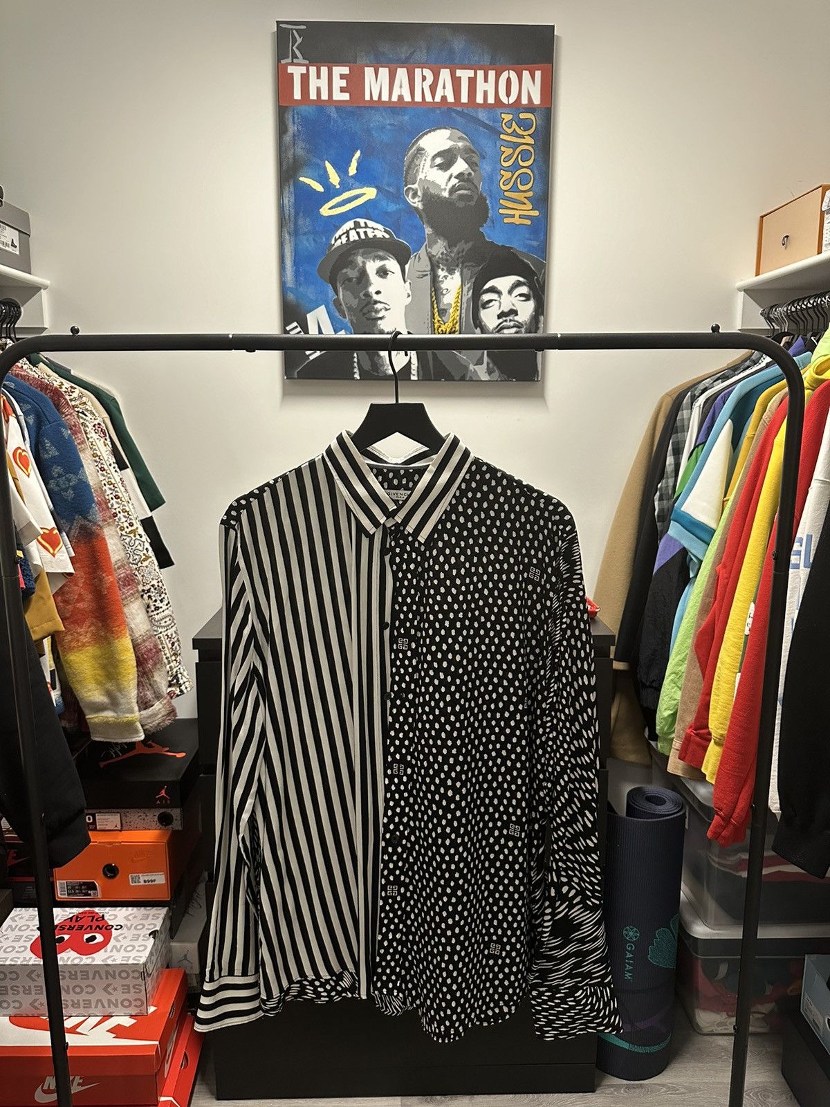 Givenchy Givenchy Printed Long Sleeve Shirt Size US XL / EU 56 / 4 - 2 Thumbnail