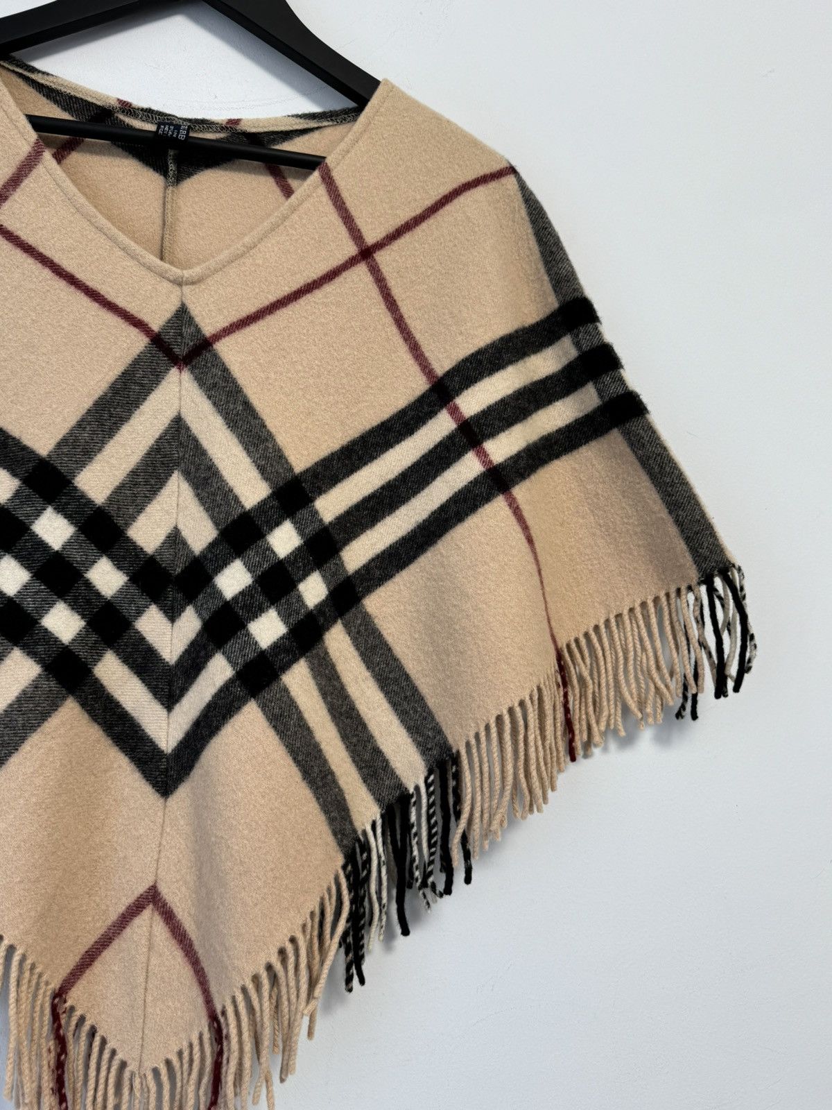 Burberry Burberry London Nova Check Poncho Cape Merino Wool& Cashmere Size L / US 10 / IT 46 - 3 Thumbnail