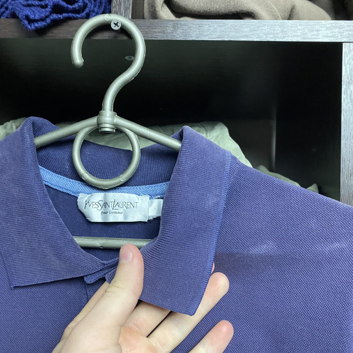 Yves Saint Laurent Luxury Yves Saint Laurent Small logo faded vintage polo Size US L / EU 52-54 / 3 - 5 Thumbnail