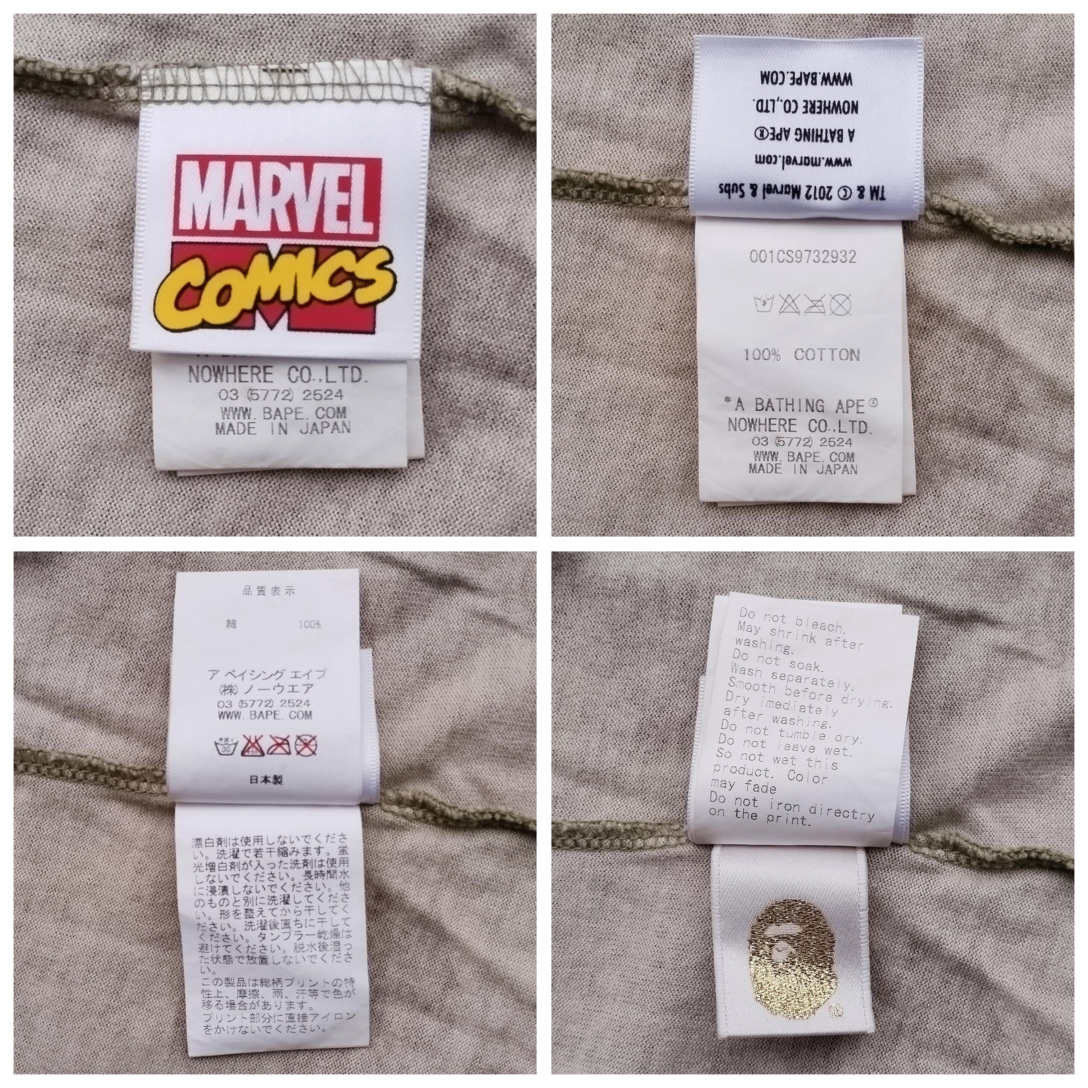 Bape 2012 Bape x Marvel Spiderman Tee Size S / US 4 / IT 40 - 6 Thumbnail