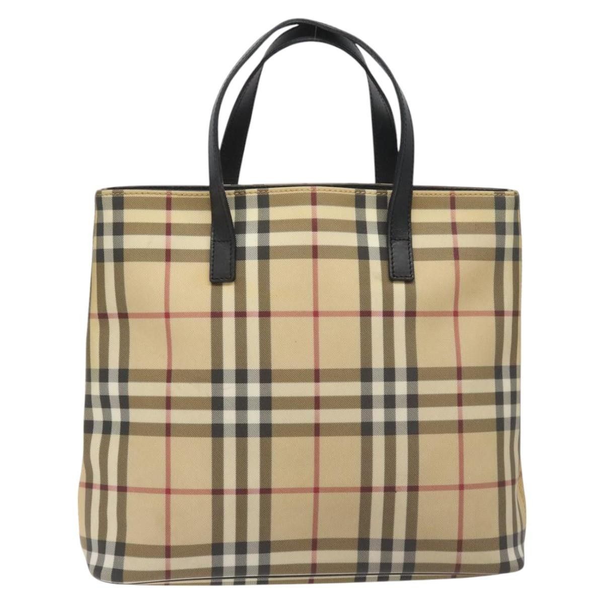 Burberry Burberry Top Handle Tote Nova Check Canvas Size ONE SIZE - 1 Thumbnail