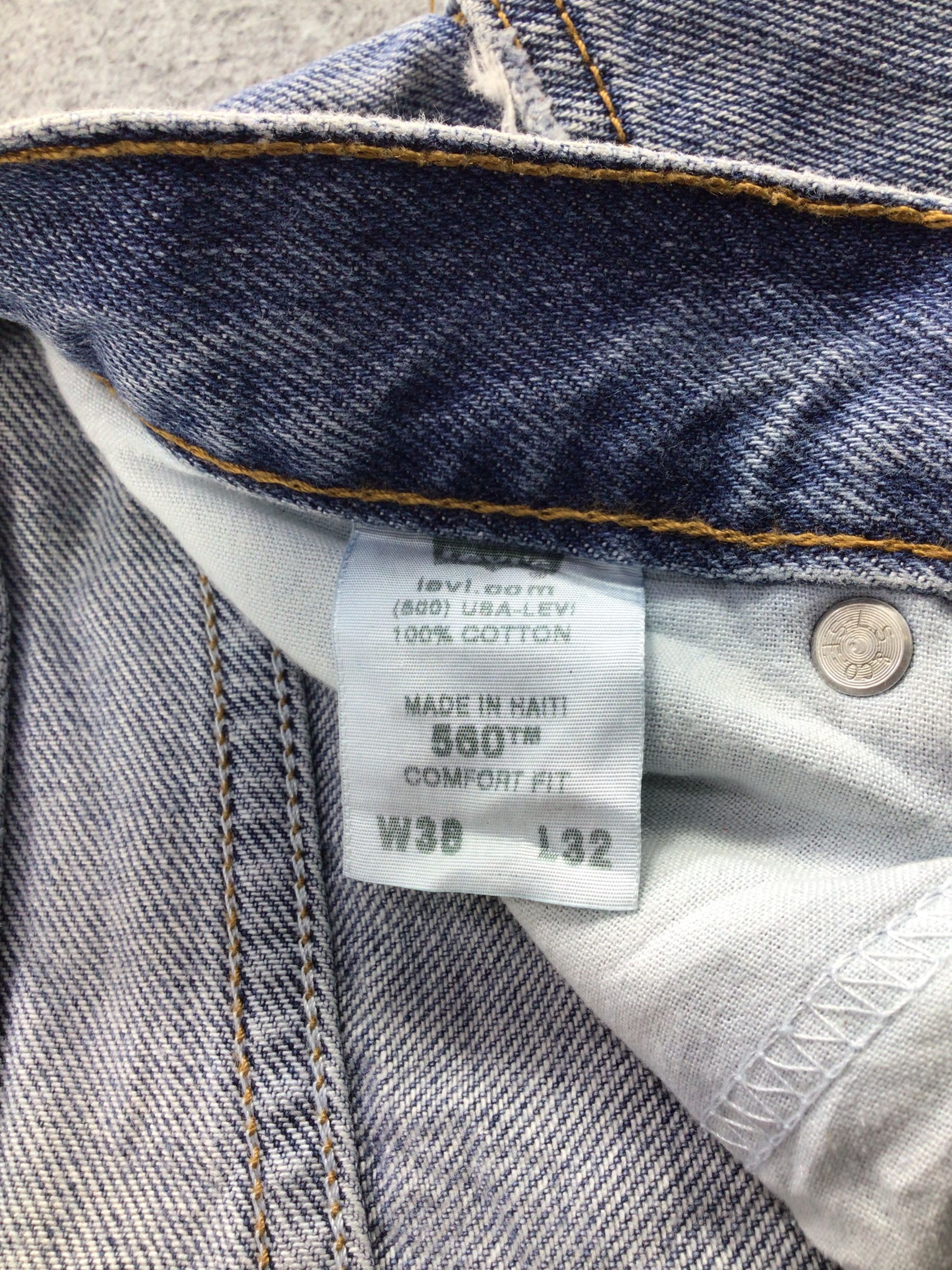 Levi's Vintage Levis 560 Jeans Medium Wash Denim -J814 Size US 38 / EU 54 - 9 Thumbnail