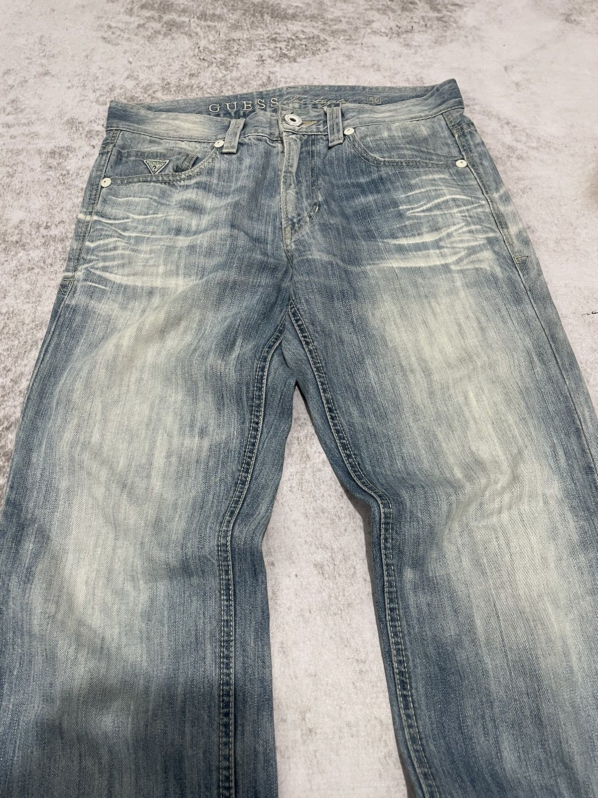 Guess 2000s guess acid wash japan denim pants y2k style Size US 31 - 3 Thumbnail