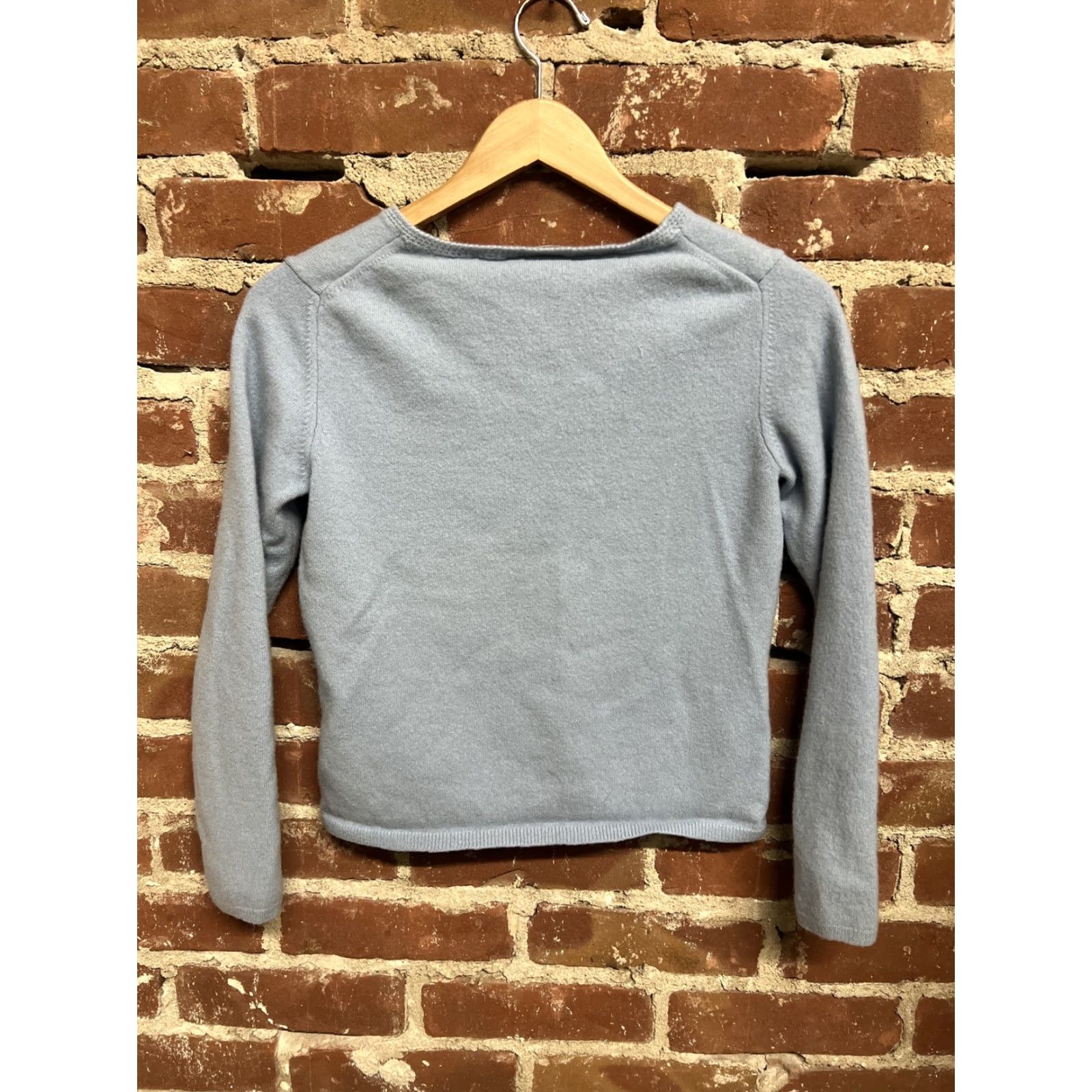 Talbots Talbots Womens Blue 100% Cashmere Pullover Sweater Size M Size M / US 6-8 / IT 42-44 - 3 Thumbnail