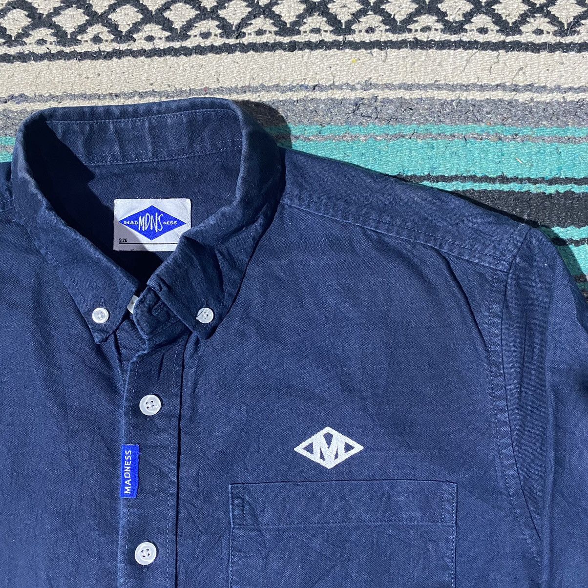 Madness 2000s Madness - Indigo Dyed Button Down Shirt Size US L / EU 52-54 / 3 - 5 Thumbnail